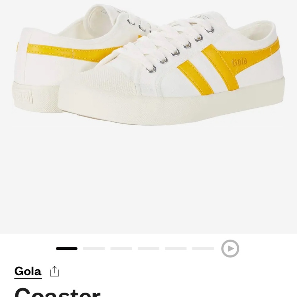 Gola White and Yellow Sneakers